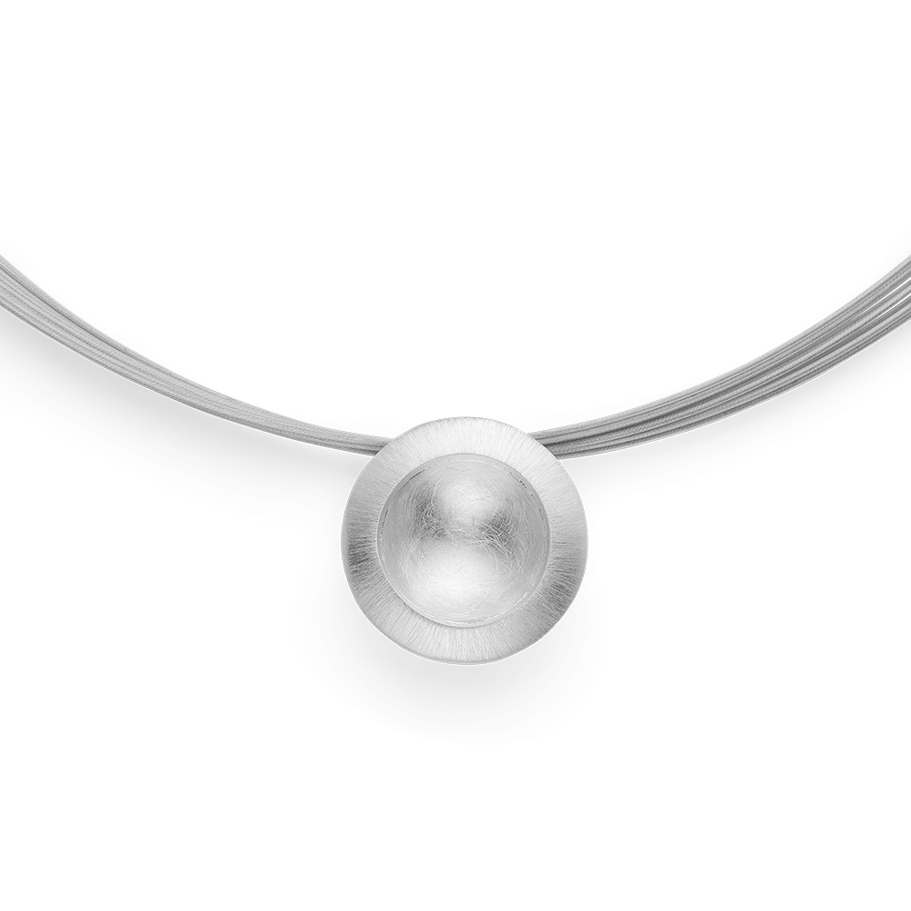 925/- Anhänger, mattiert/kratzmatt