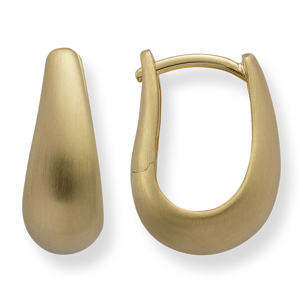 925/- Creole, vergoldet, mattiert