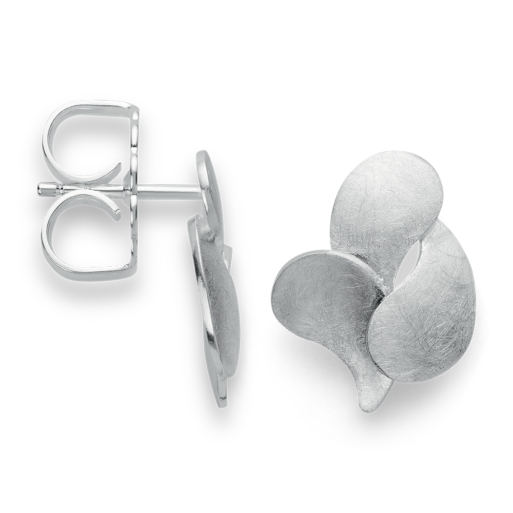 925/- Ohrstecker, kratzmatt