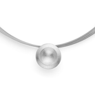 925/- Anhänger, rhodiniert, mattiert/kratzmatt