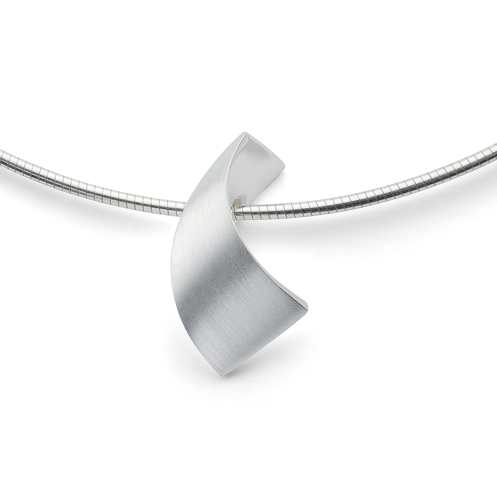 925/- Anhänger, mattiert/poliert