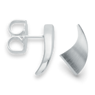 925/- Ohrstecker, mattiert/poliert