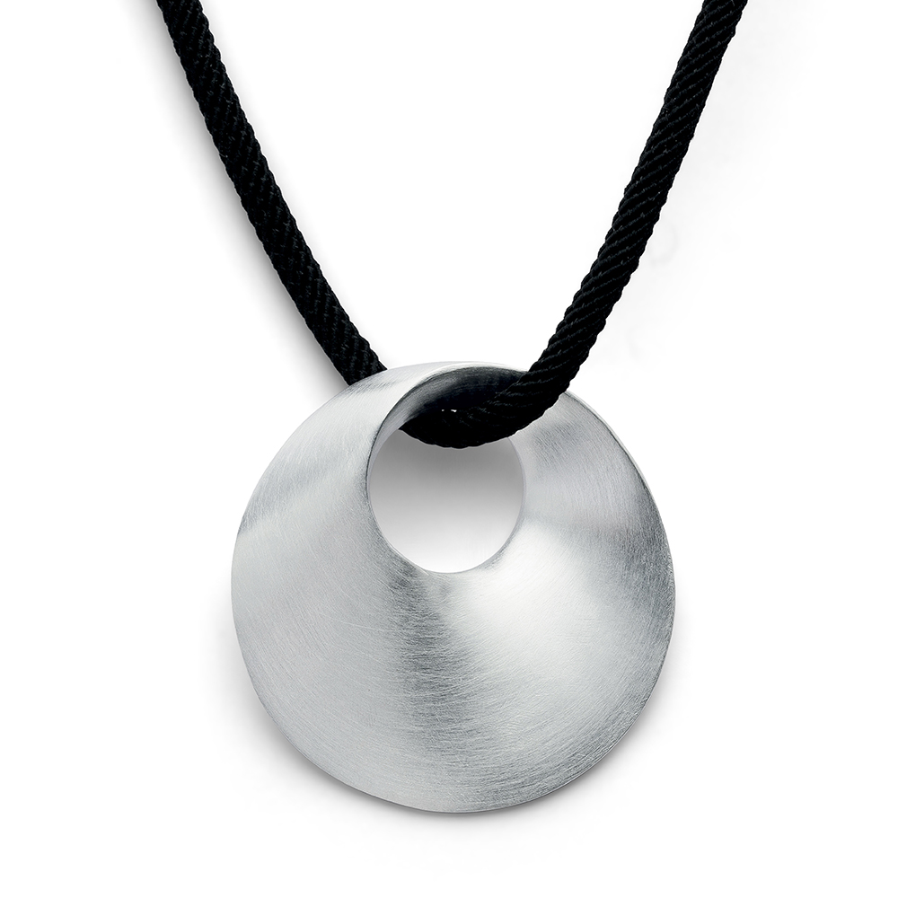 925/- Anhänger, rhodiniert, mattiert