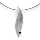 925/-Anhänger,rhodi.,matt,Topas London Blue 0,13ct