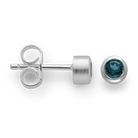925/- Ohrstecker, matt, Topas London Blue 0,26ct