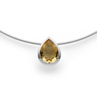 925/- Anhänger, poliert, Champagnerquarz 5,58ct