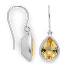 925/- Ohrhänger,poliert, Champagnerquarz 5,34ct