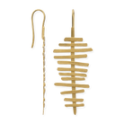 925/- Ohrstecker, vergoldet, mattiert