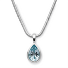 925/- Anhänger, poliert, Blautopas 1,97ct