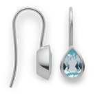 925/- Ohrhänger, poliert, Blautopas 2,22ct