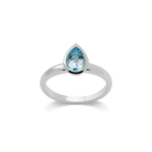 925/- Ring, poliert, Blautopas 1,12ct