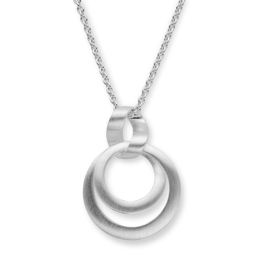 925/- Anhänger, rhodiniert, mattiert