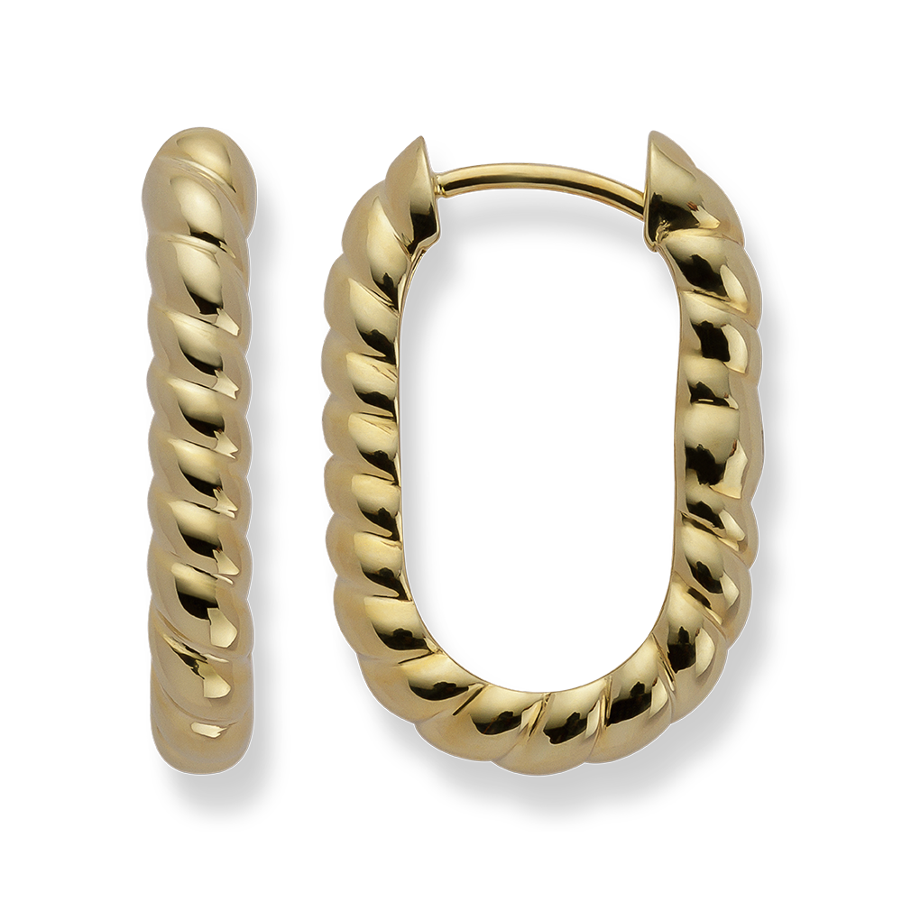 925/- Creole, vergoldet, poliert