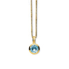 925/- Anhänger, vergoldet, Blautopas 1,70ct